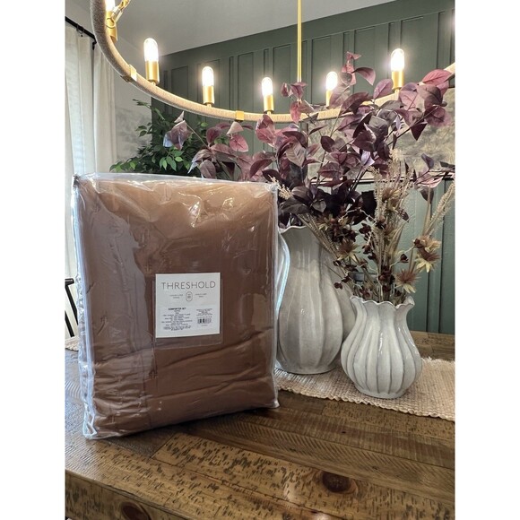 3pc King TENCEL Lyocell Comforter and Sham Set Copper - Threshold - Picture 4 of 6